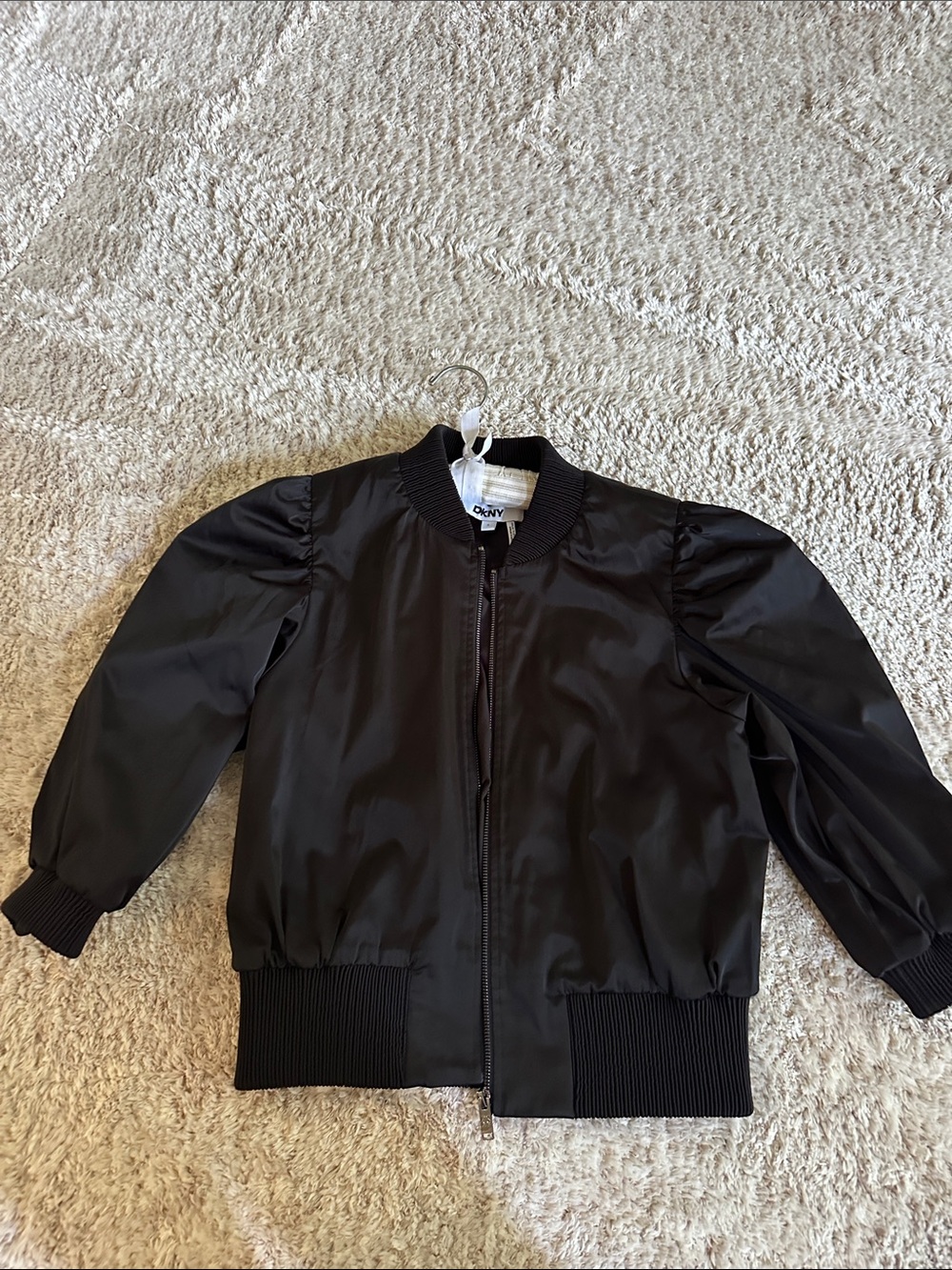 DKNY Black Girls' Bomber Jacket